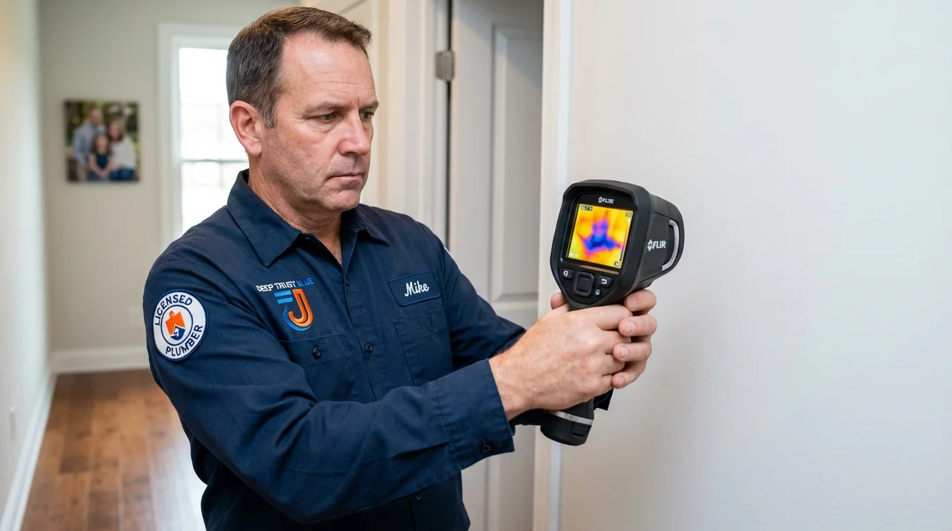 Thermal imaging leak detection by Johns Plumbing LLC in Halstead